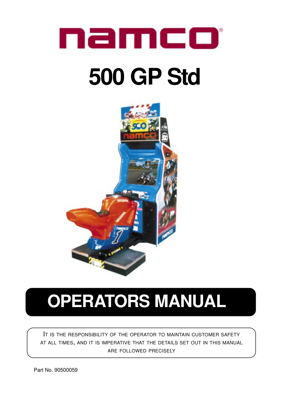 500gp standard manual|namco|games|.webp