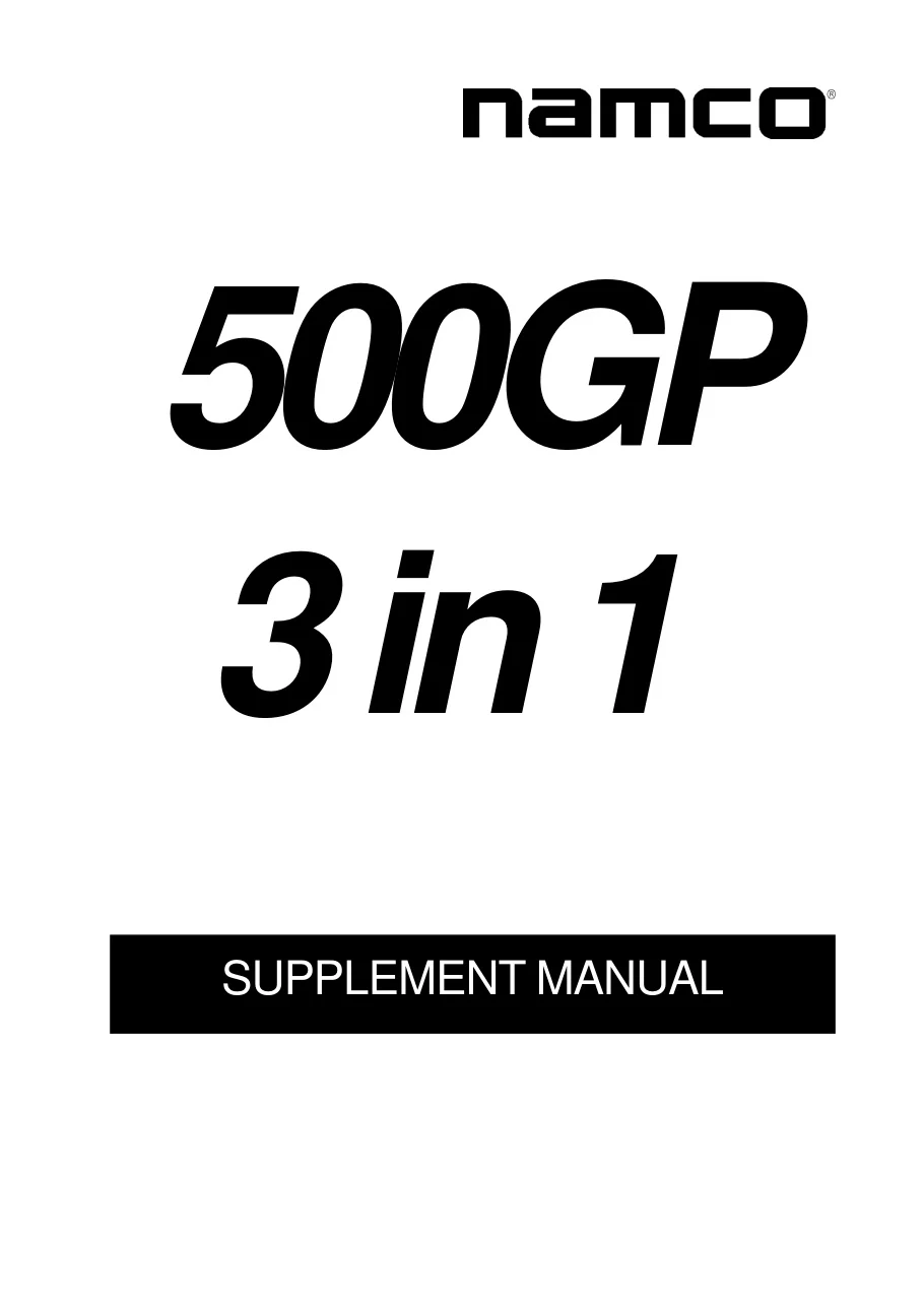 500gp supplemental manual|namco|games|.webp