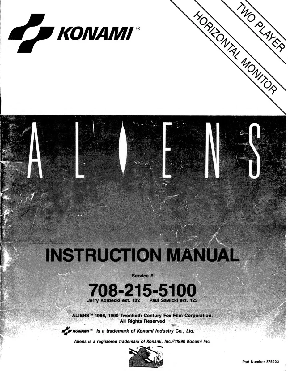 aliens instruction manual|konami|games|.webp