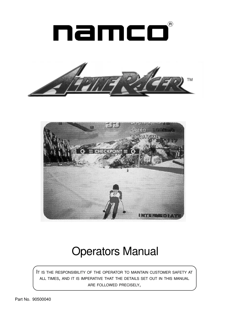 alpine racer 46in manual|namco|games|.webp