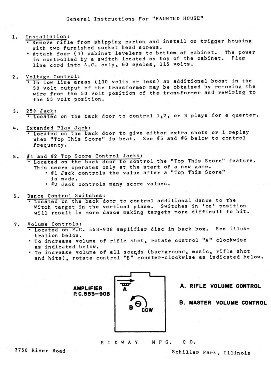 arcade haunted house by general instruction manual|bally-midway|games|.webp