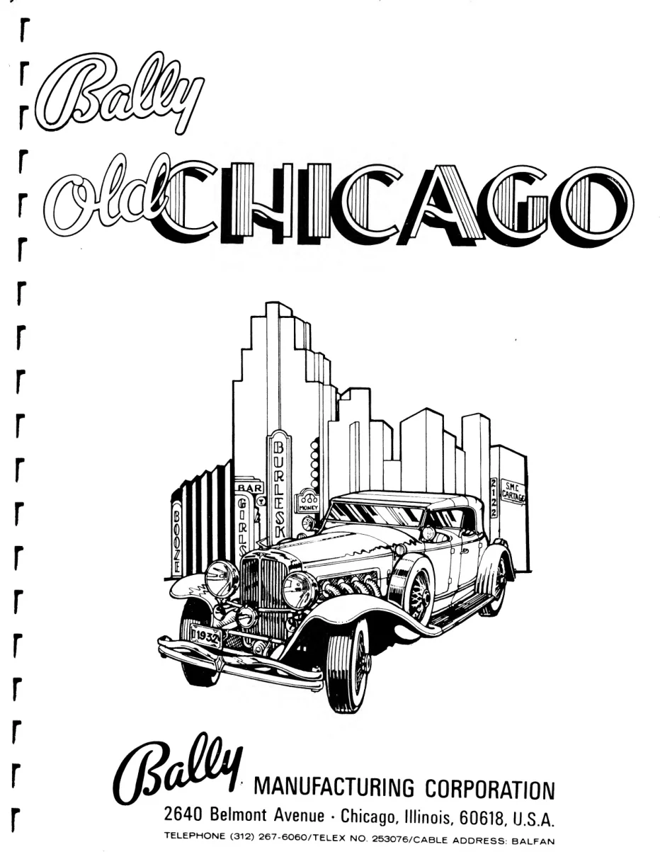 arcade old chicago by manufacturing corporation installation general game operation manual|ba...webp