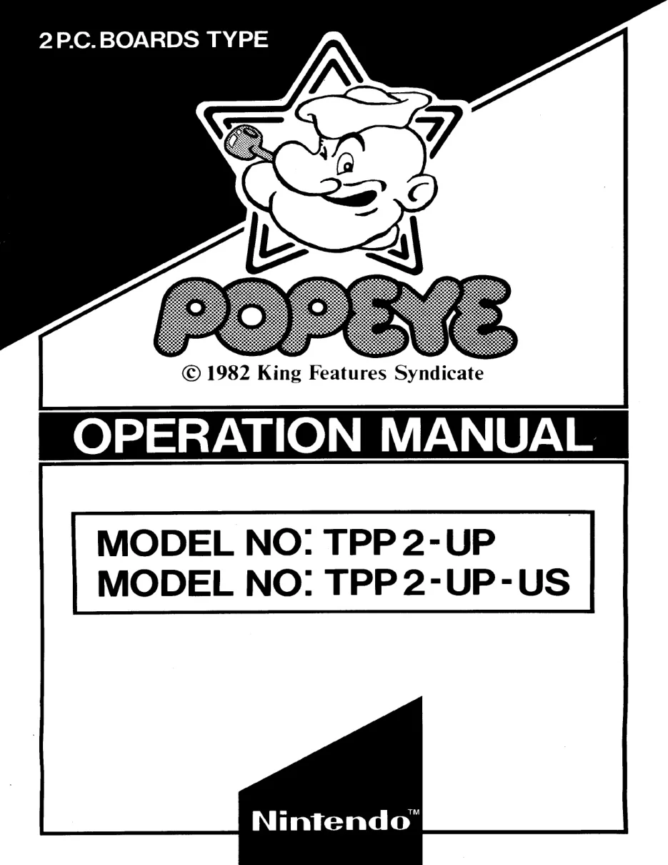 arcade popeye by operation manual|nintendo|games|.webp