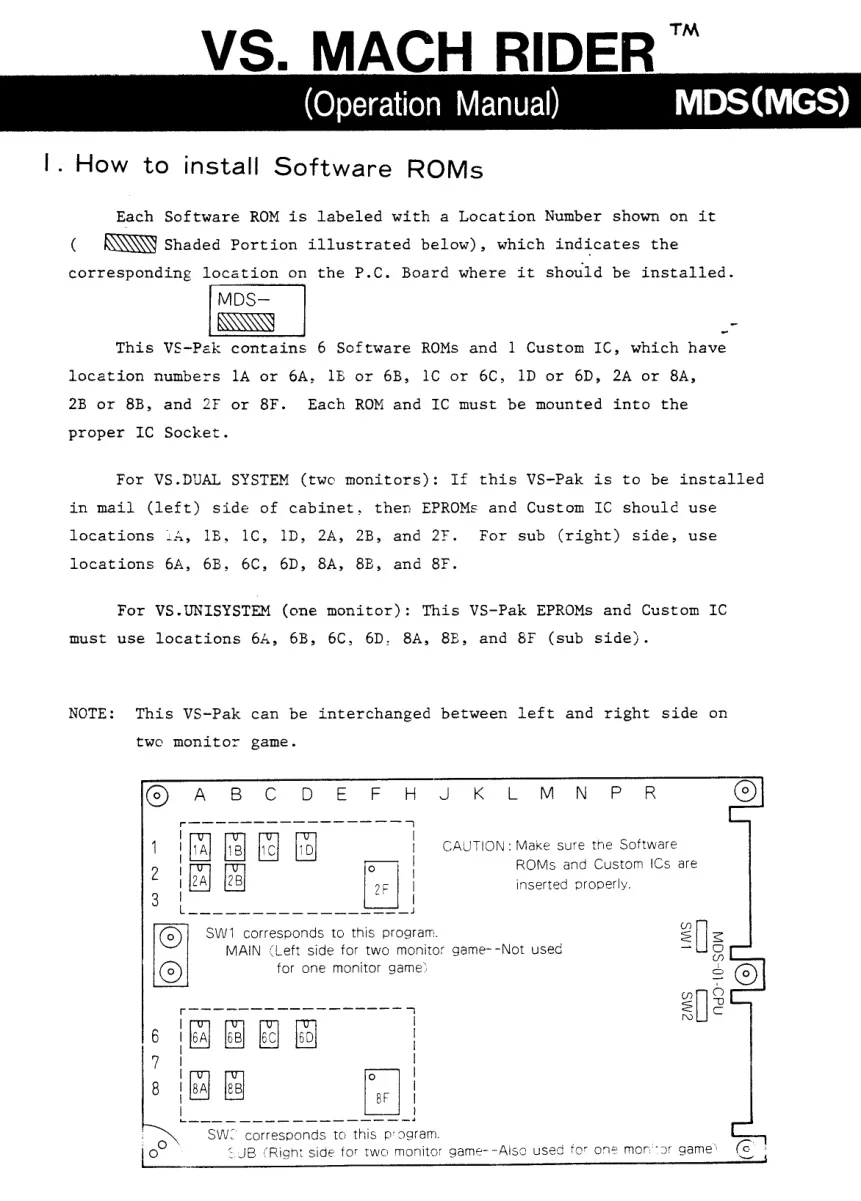 arcade vs mach rider by operation manual|nintendo|games|.webp
