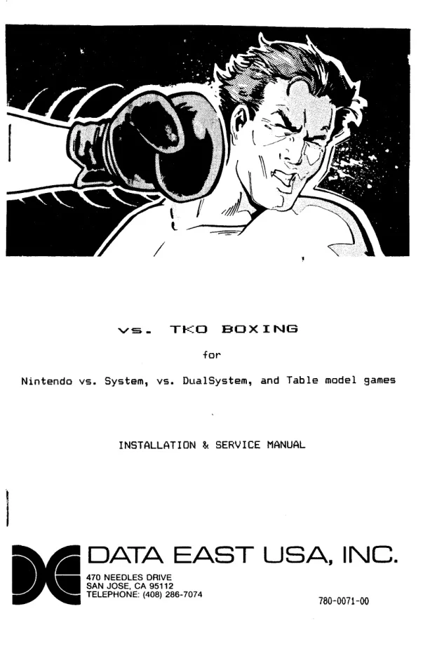 arcade vs tko boxing by usa inc installation service manual|data-east|games|.webp