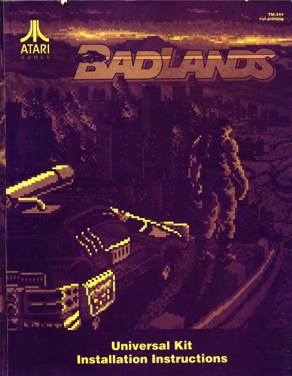 badlands universal tm-344 conversion kit instructions|atari|games|1st printing.webp