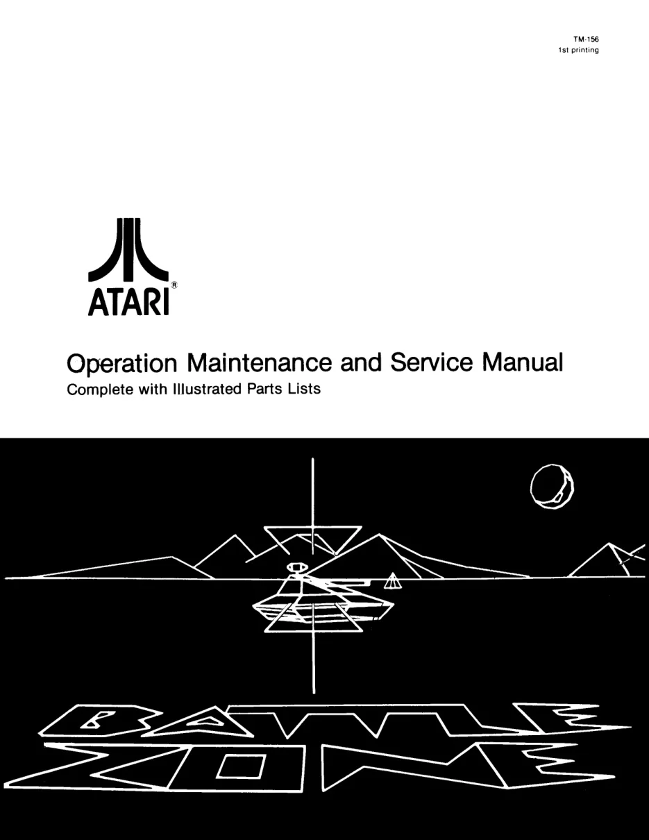 battlezone maintenance with illustrated lists service manual|atari|games|.webp