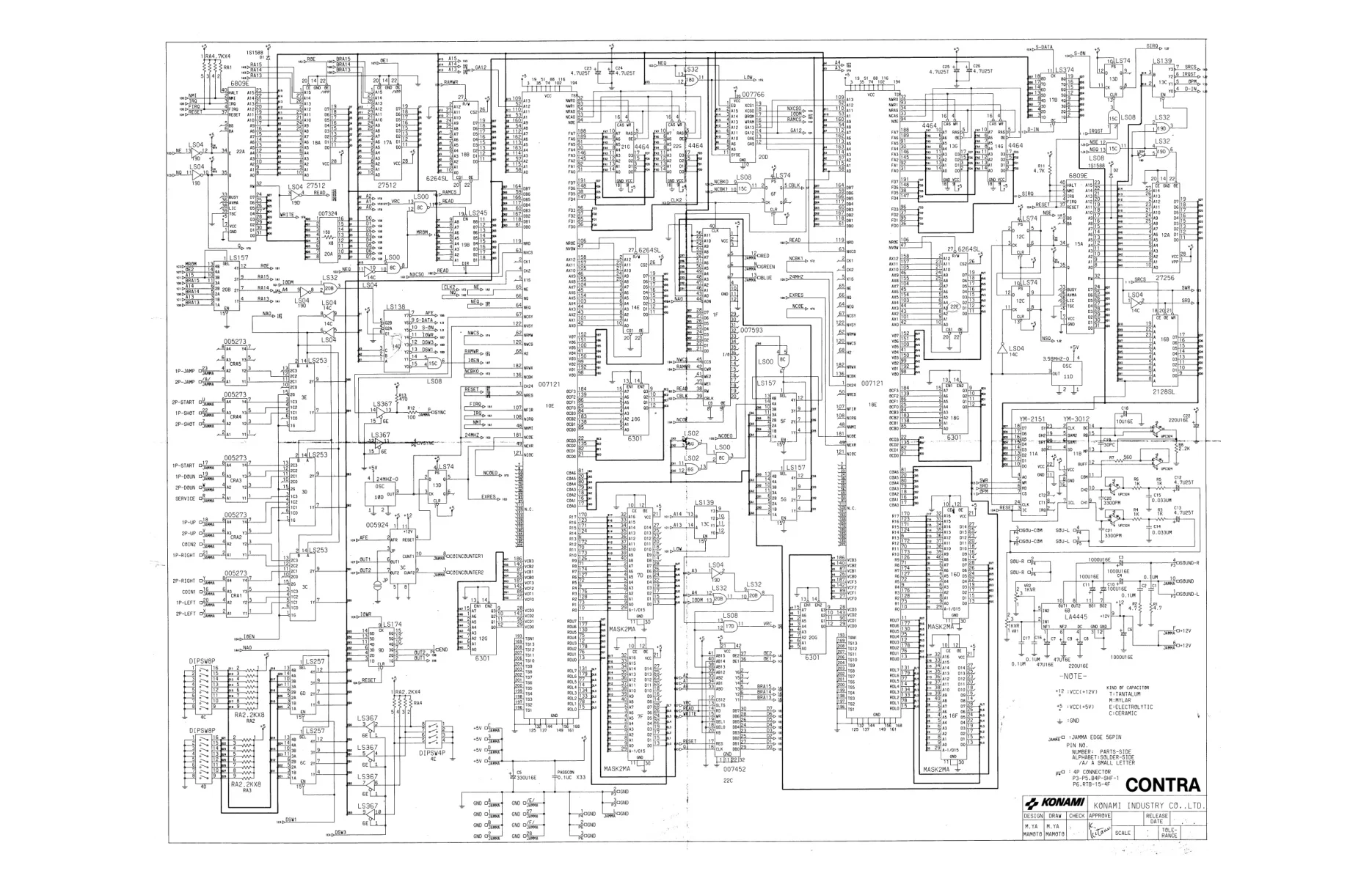 contra schematic|konami|schematics-and-wiring|.webp