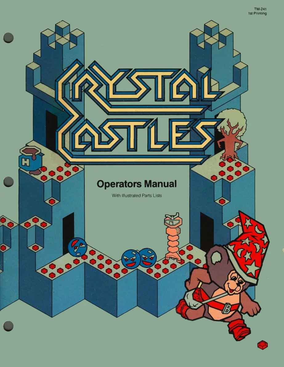 crystal castles tm-241 manual|atari|games|1st printing.webp