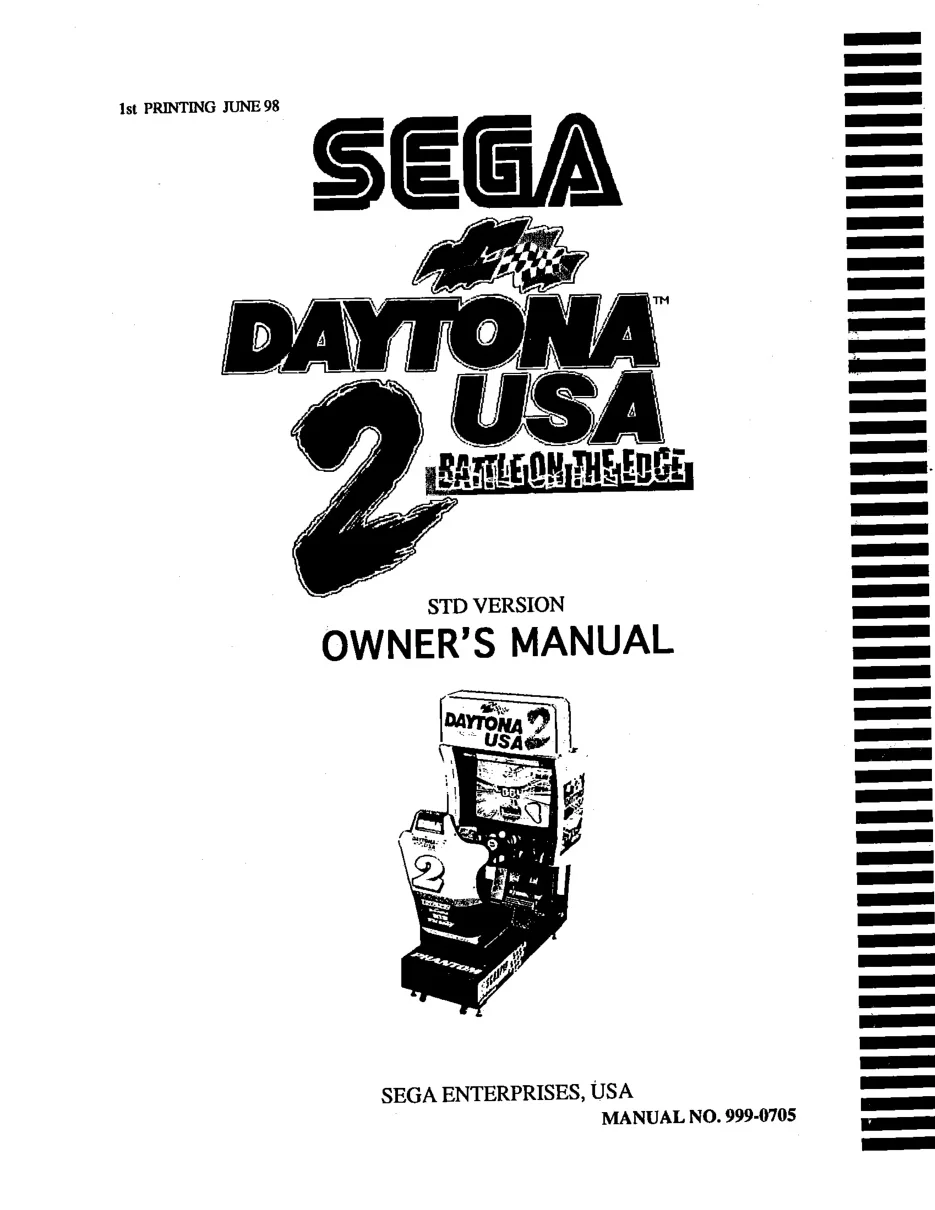 daytona 2 usa battle on the edge owner's manual|sega|games|1st printing.webp