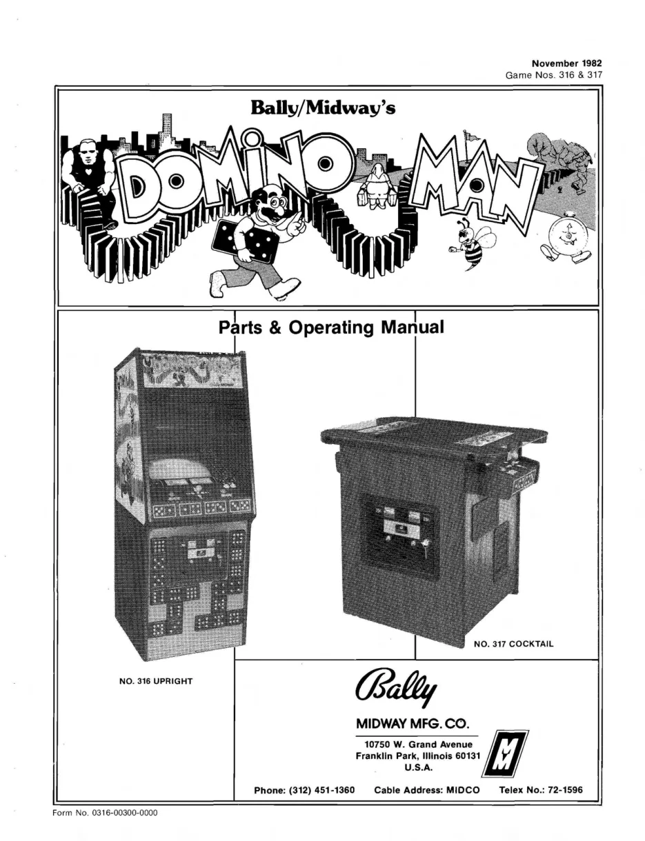 domino operation manual|bally-midway|games|.webp