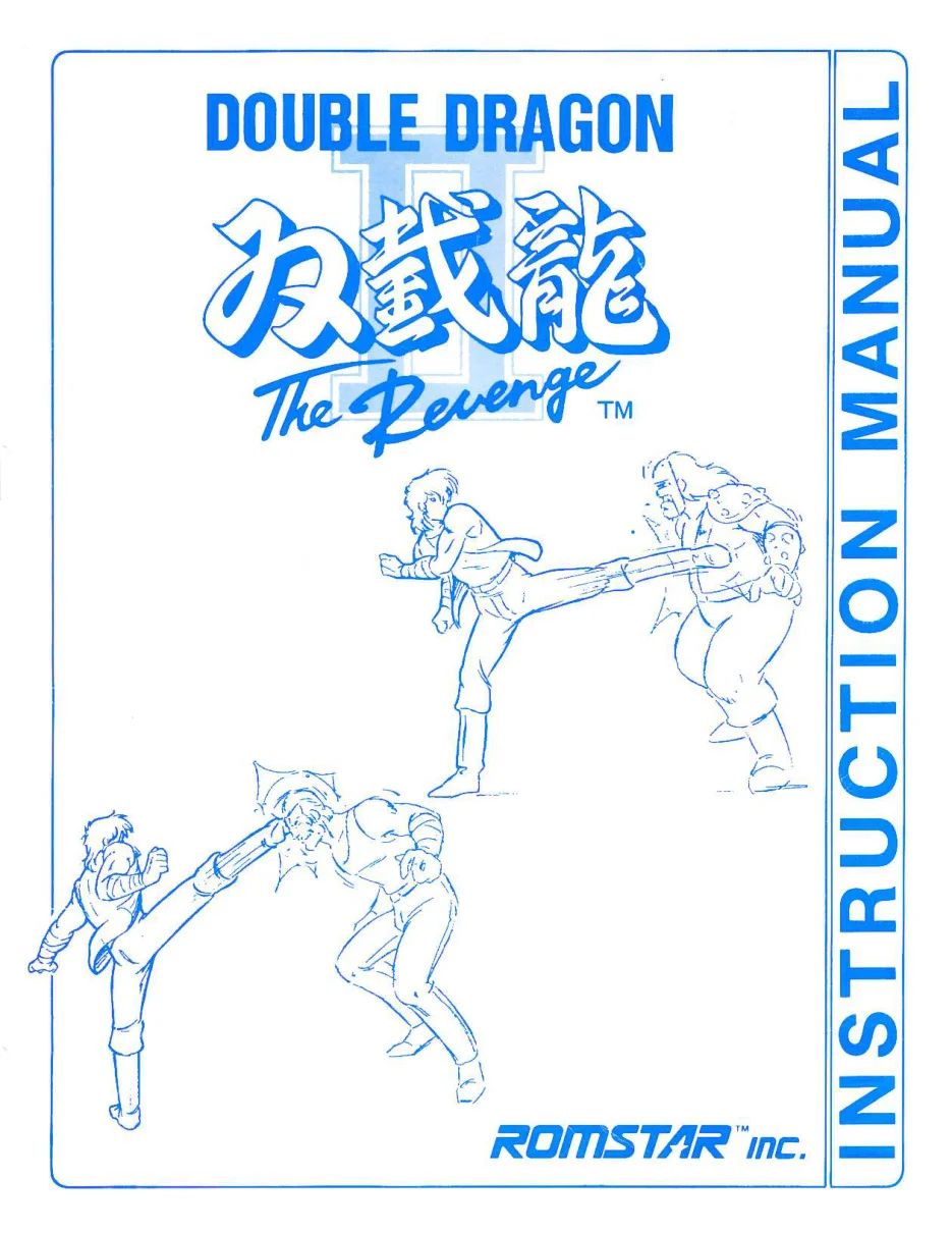 double dragon ii instruction manual|technos|games|.webp