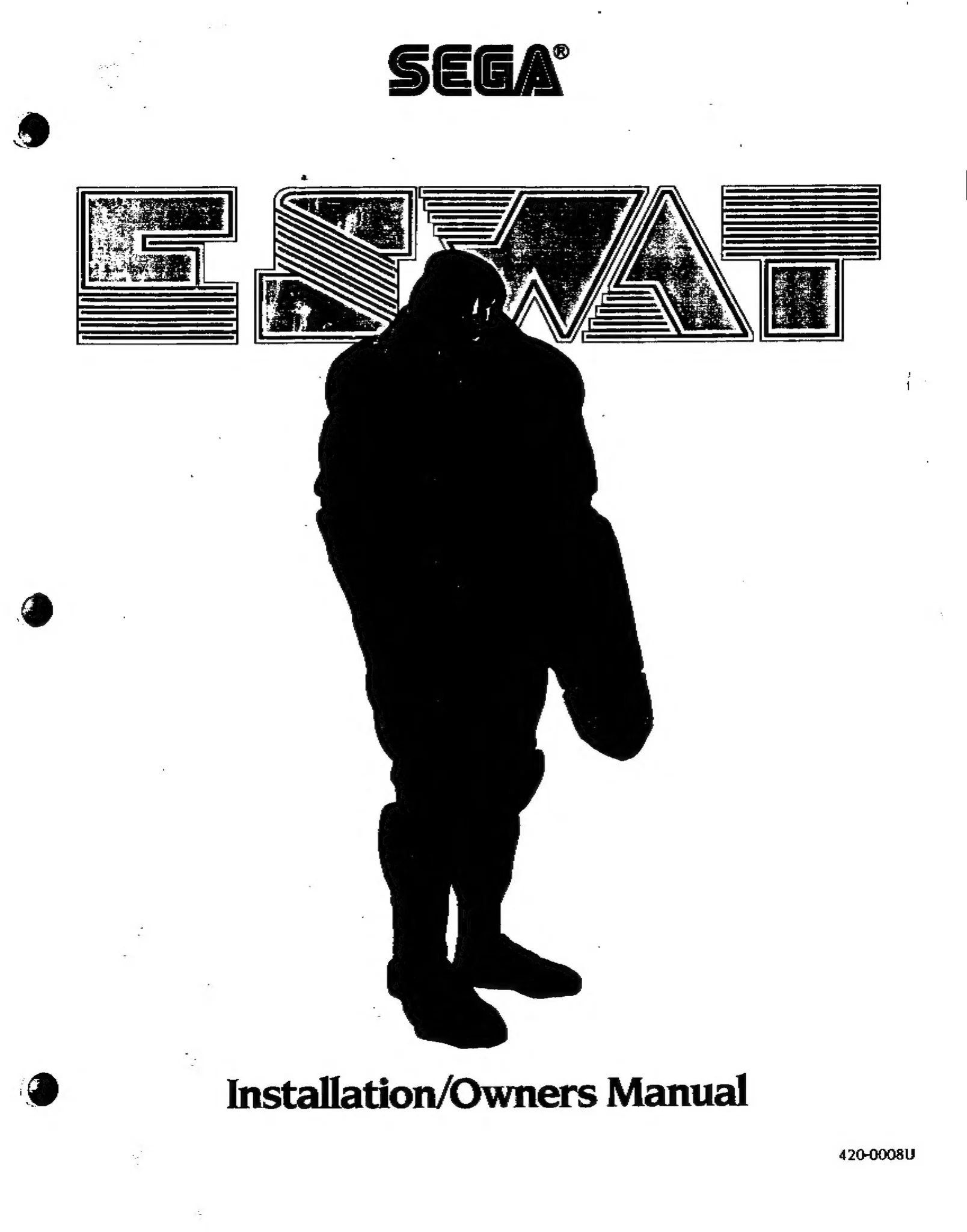 e-swat cyber police arcade manual|sega|games|.webp