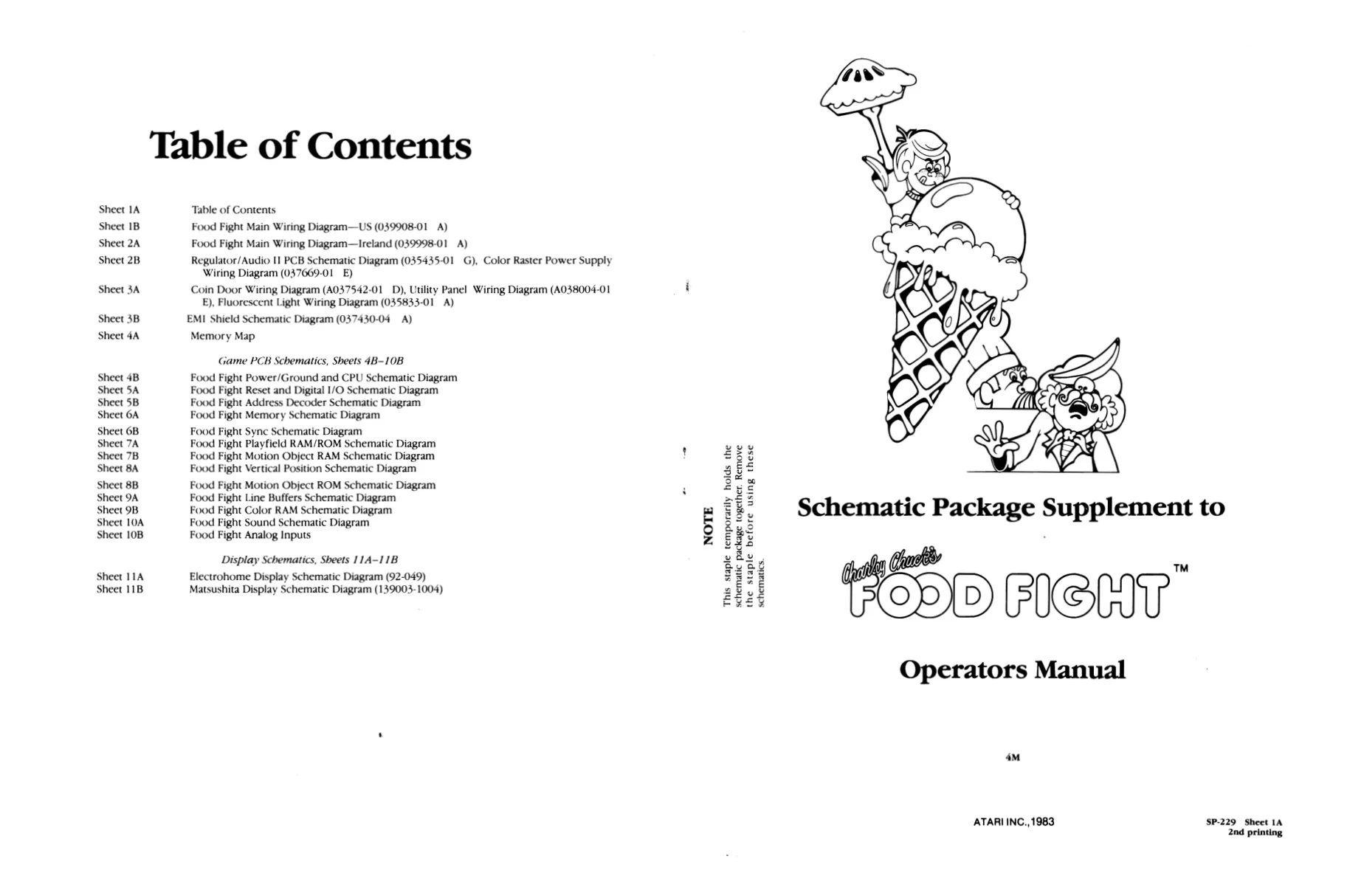 food fight sp-229 manual|atari|games|2nd printing.webp