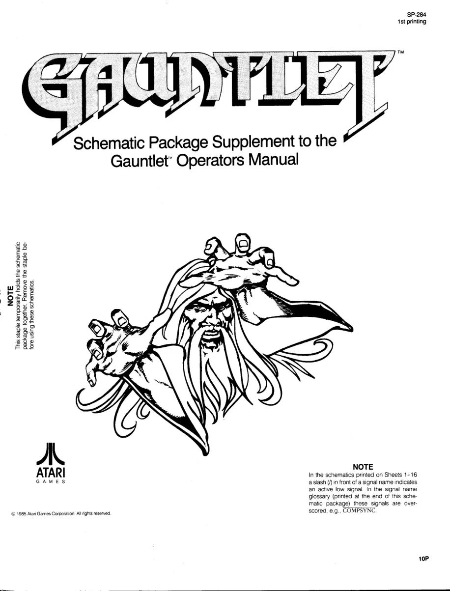 gauntlet schematic|atari|schematics-and-wiring|.webp