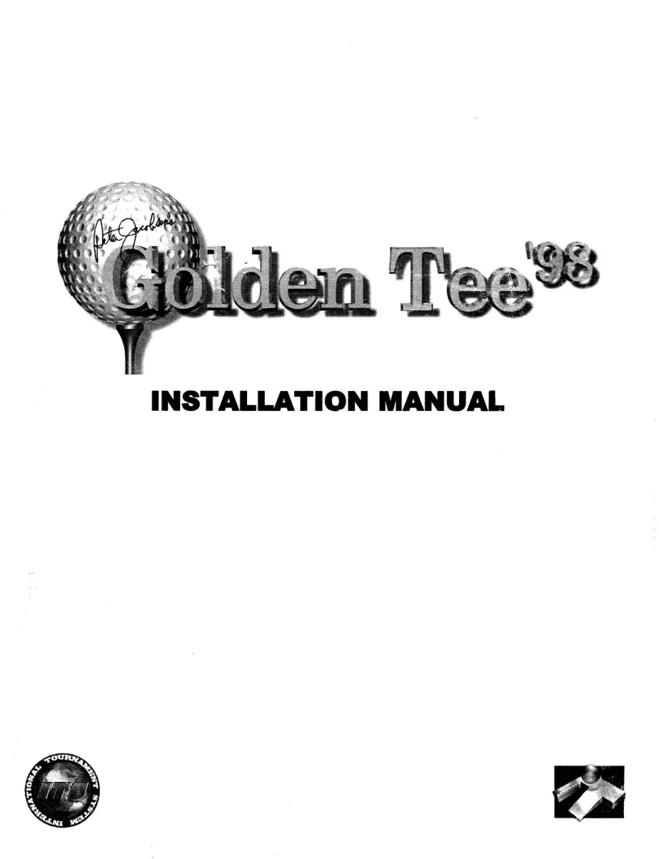 golden tee 98 manual|incredible-technologies|games|.webp