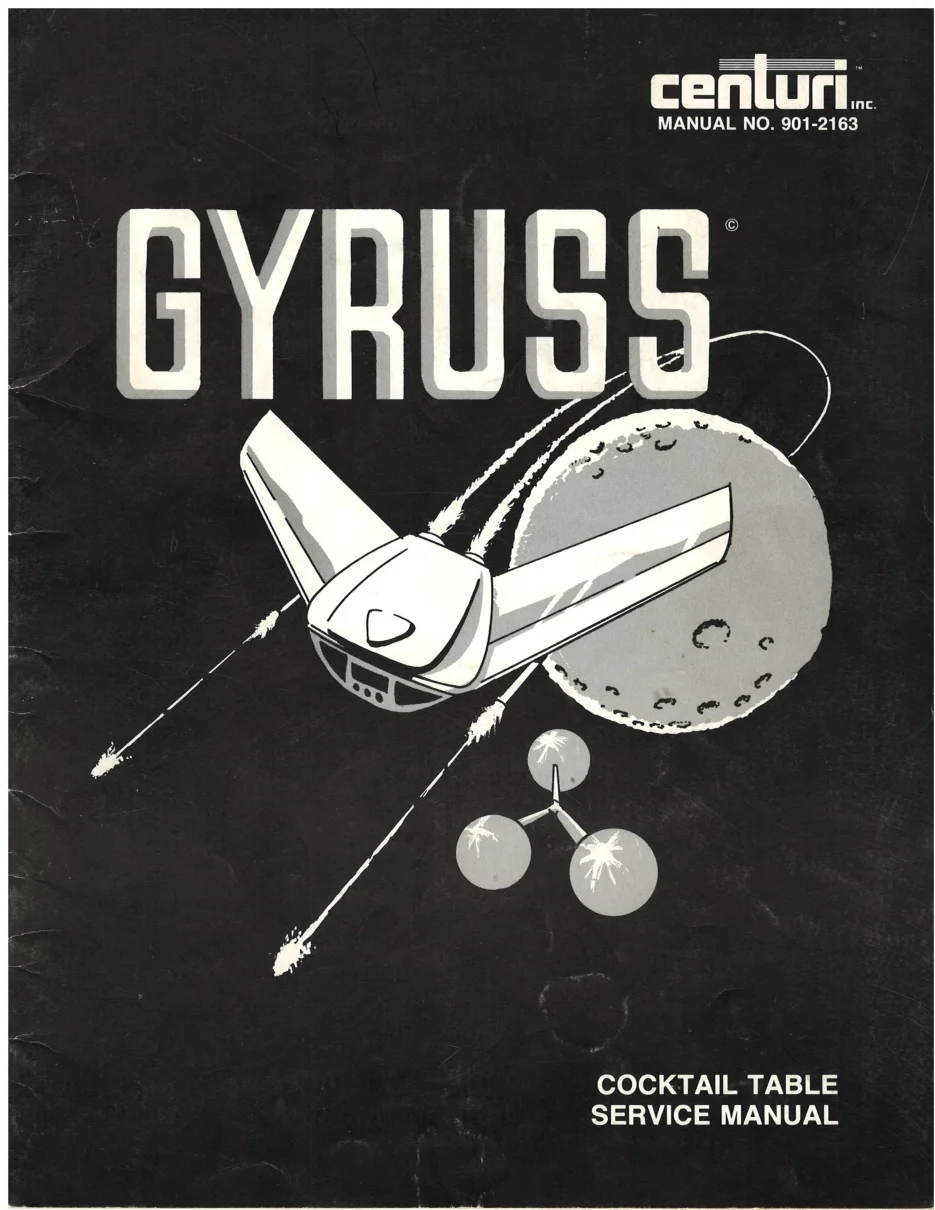gyruss cocktail manual|konami|cabinets|.webp