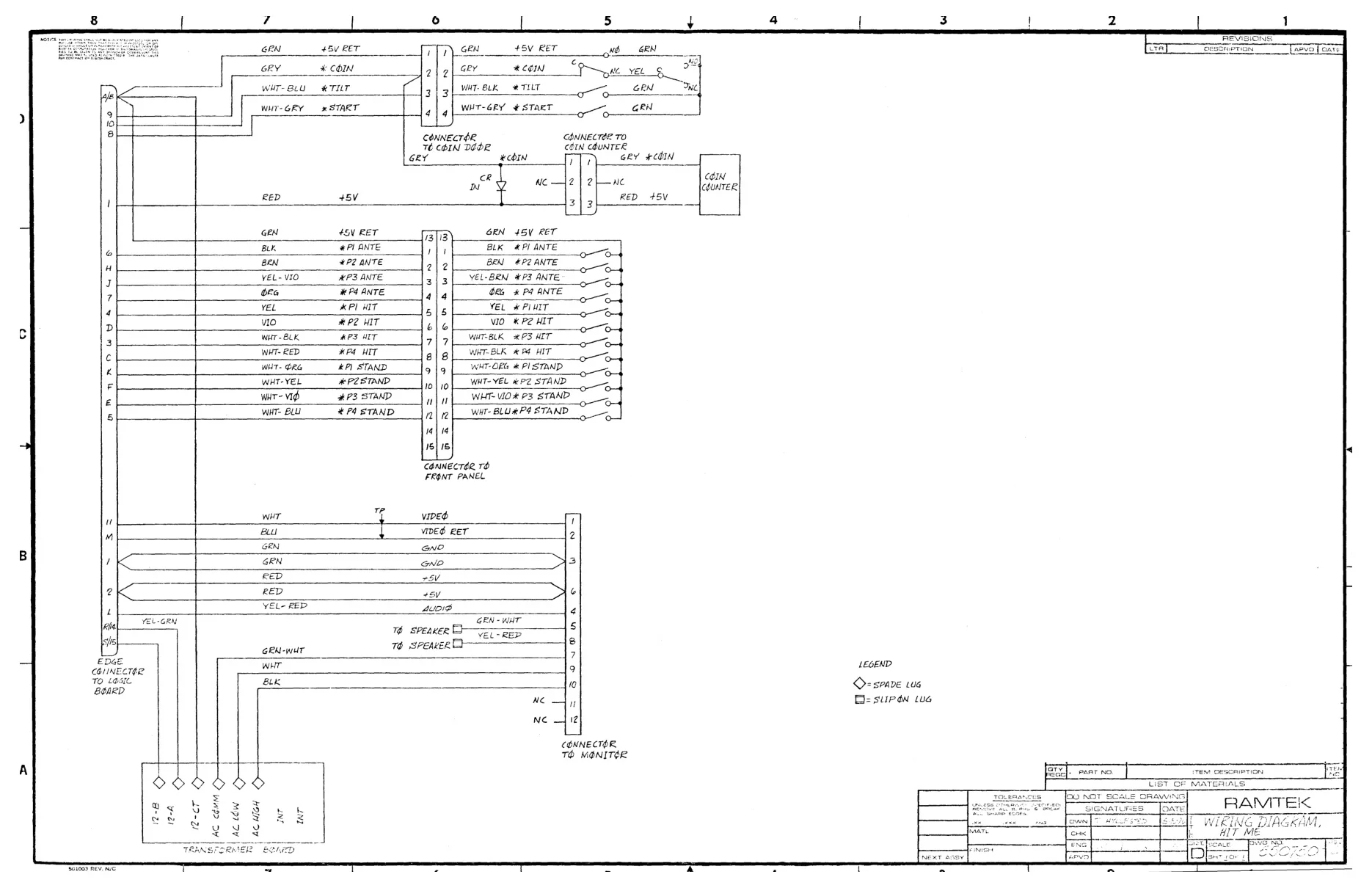 hit me schematic|bally-midway|schematics-and-wiring|.webp