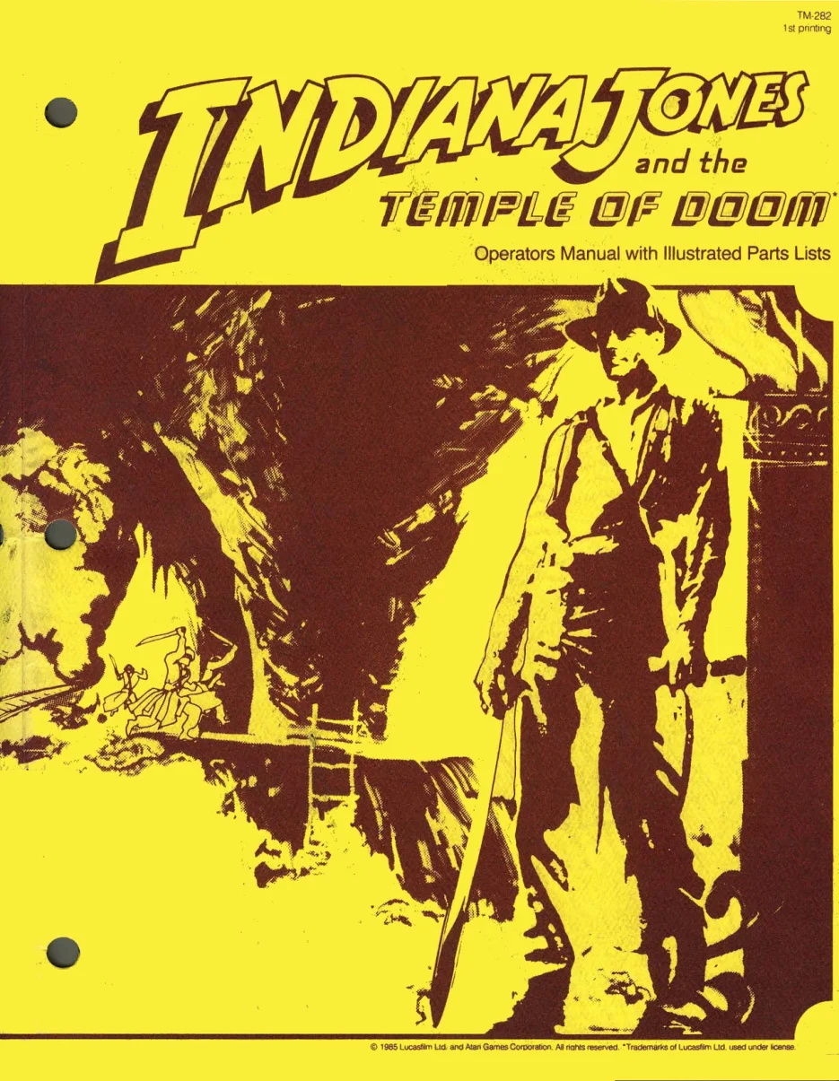 indiana jones the temple of doom tm-282 manual|atari|games|1st printing.webp