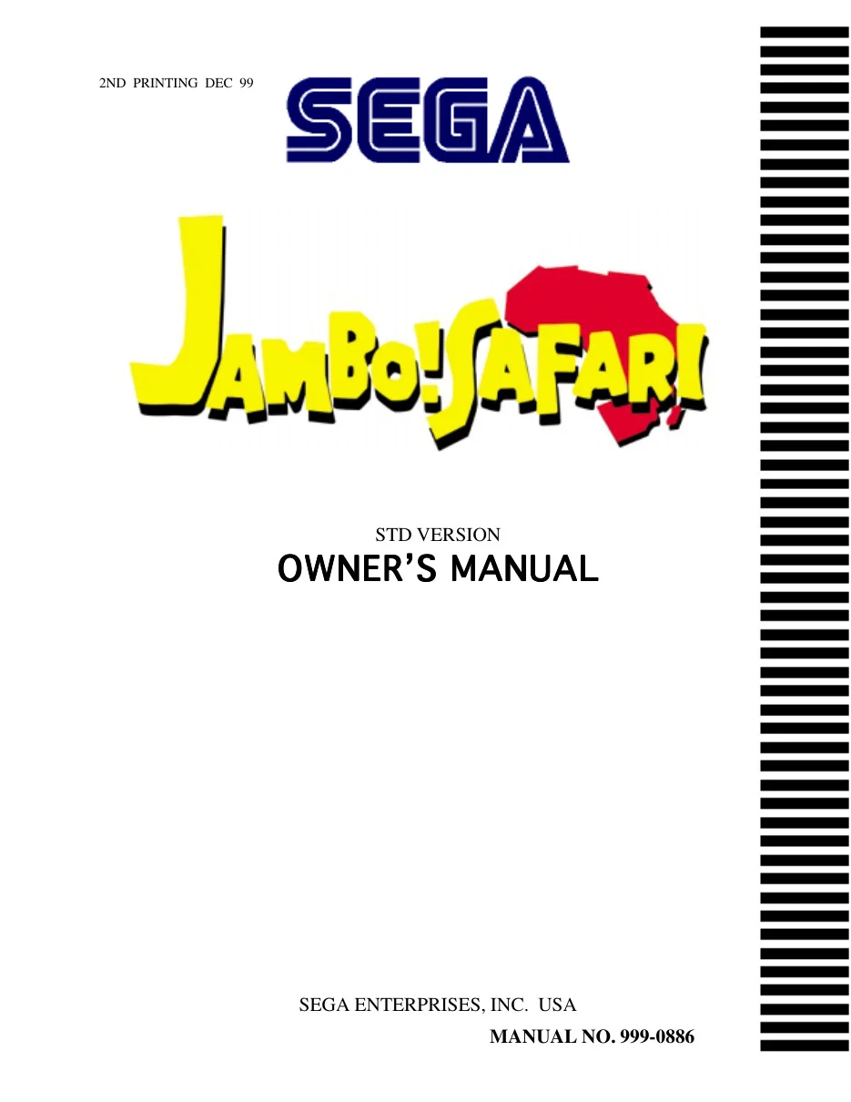 jambo safari manual|sega|games|2nd printing.webp