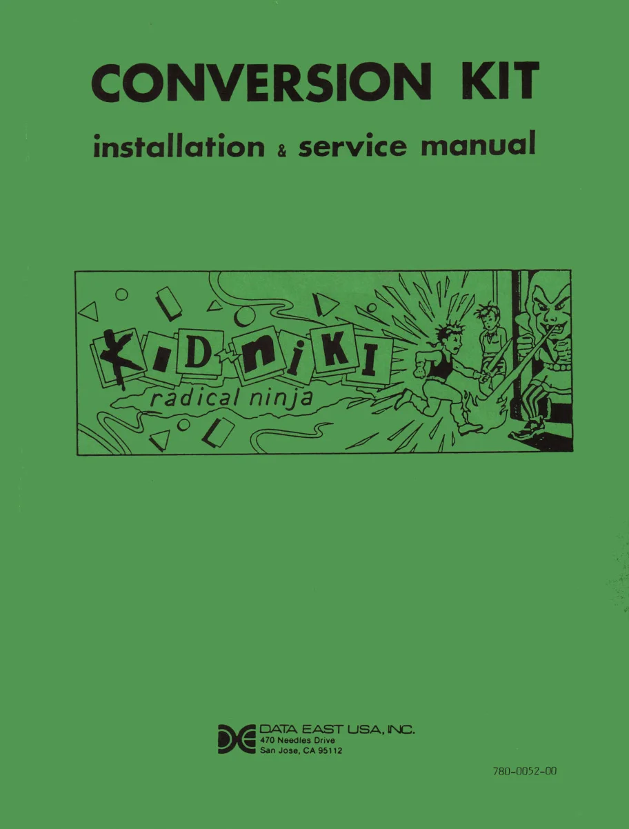 kid niki radical ninja conversion kit instructions|data-east|games|.webp