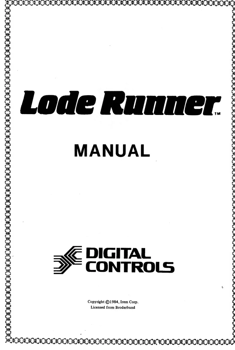 lode runner operation manual|irem|games|.webp