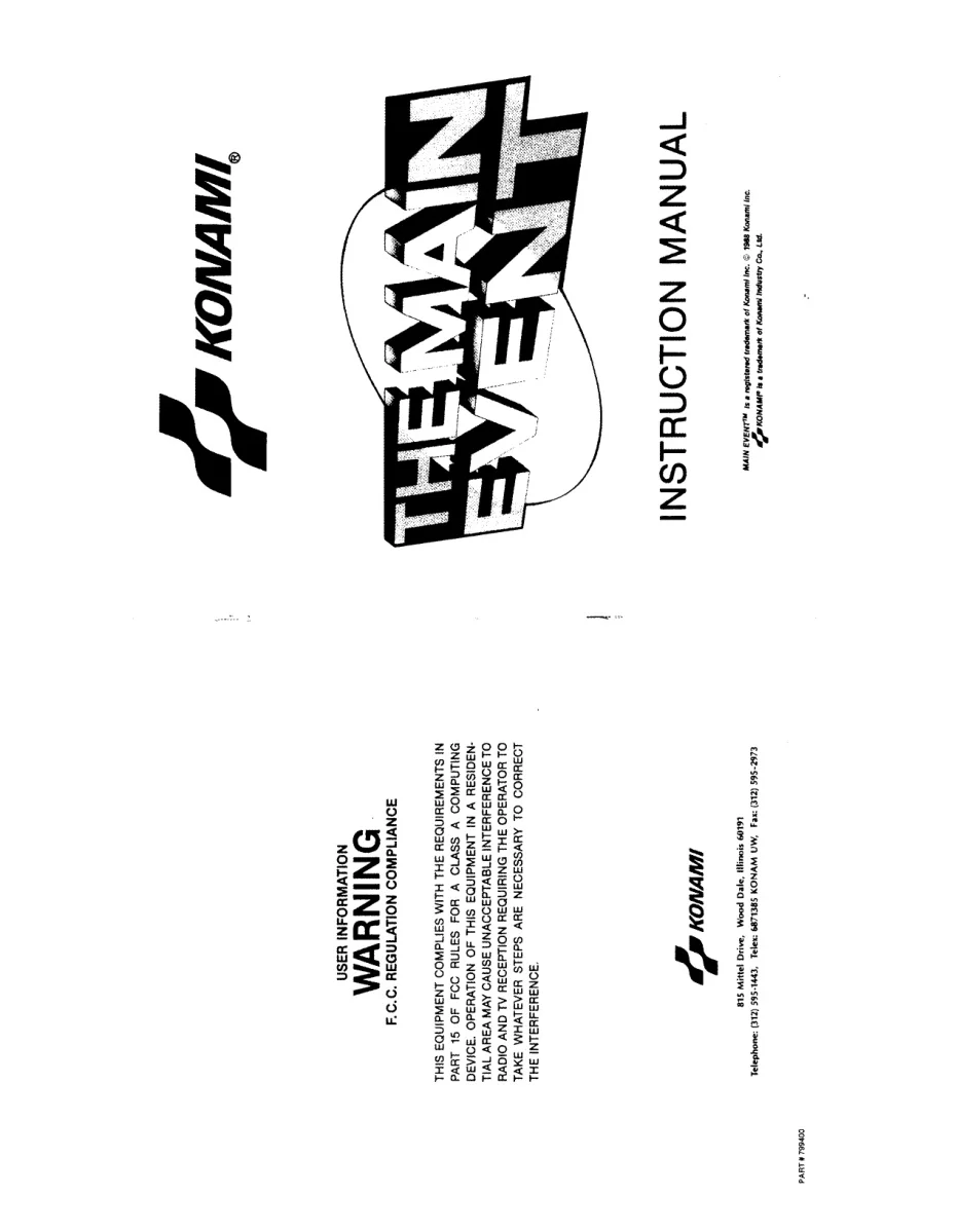 main event manual|konami|games|.webp