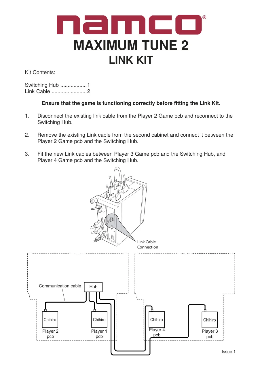 maximum tune 2 link conversion kit instructions|namco|games|.webp