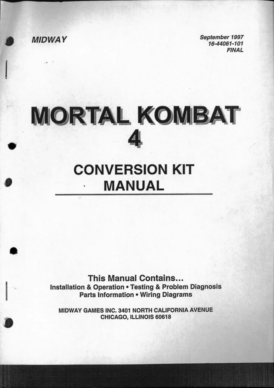 mortal kombat 4 conversion kit instructions|bally-midway|games|.webp