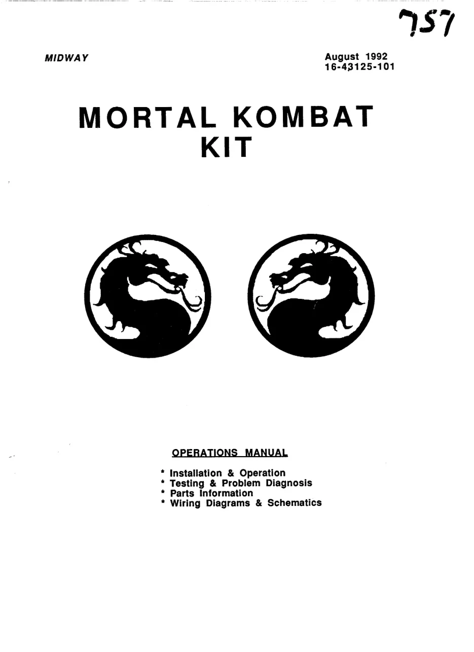 mortal kombat conversion kit instructions|bally-midway|games|.webp
