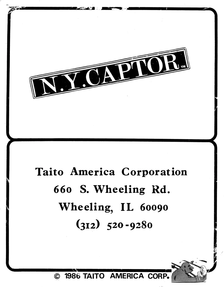 nycaptor manual|taito|games|.webp