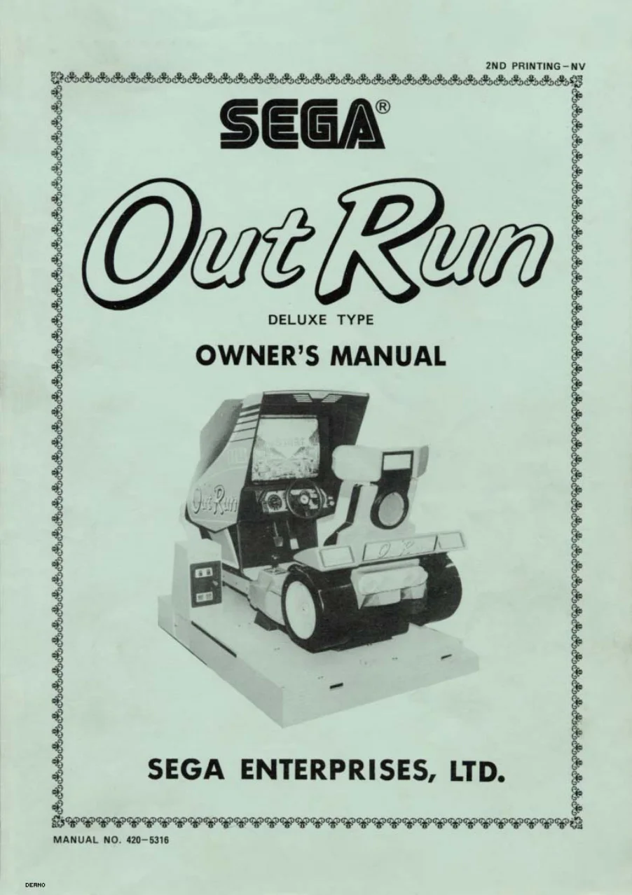 out run deluxe manual|sega|games|.webp