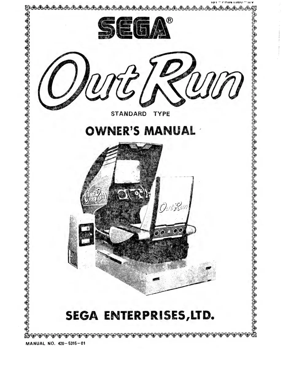 out run standard owner's manual|sega|games|.webp