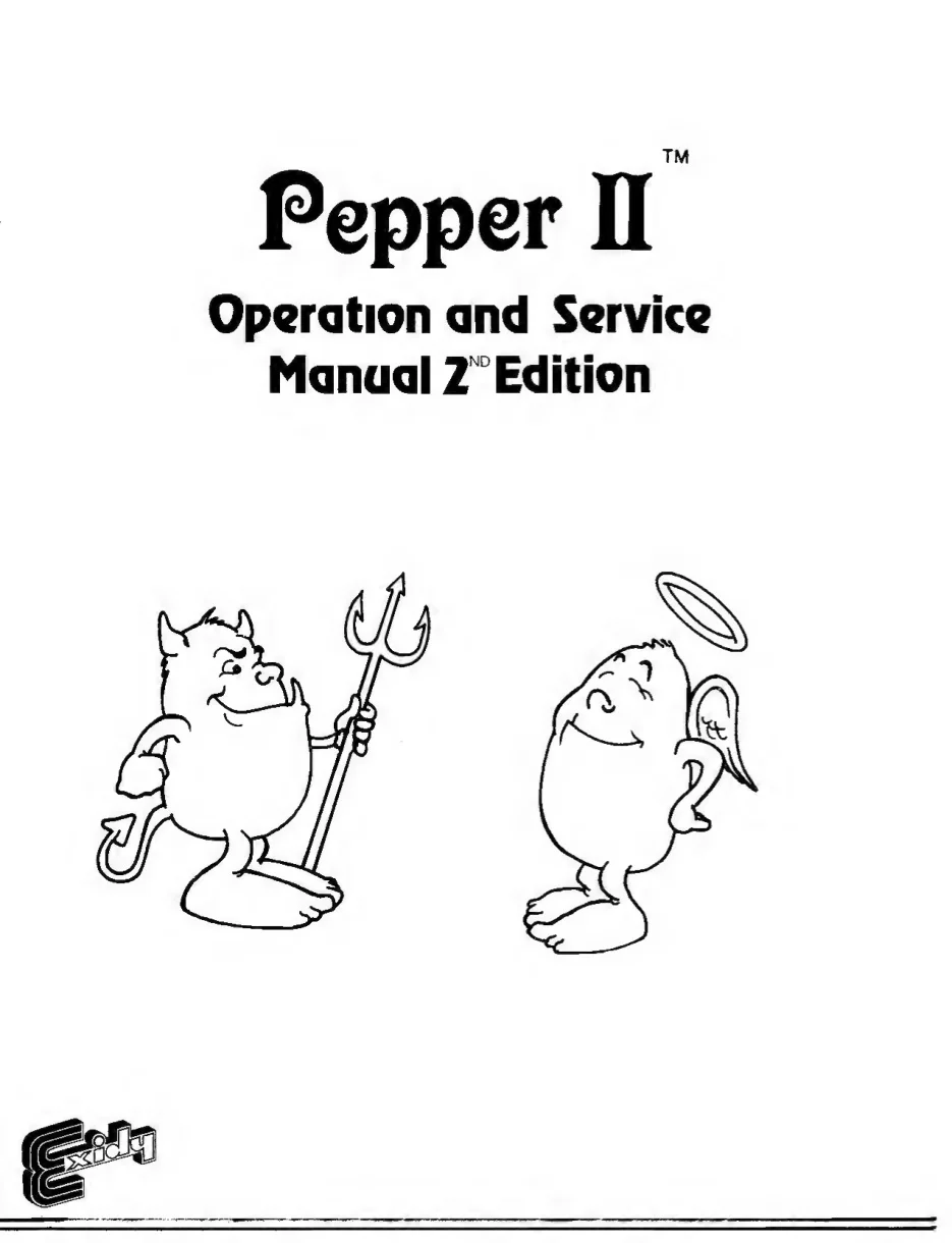 pepper ii edition manual|exidy|games|.webp