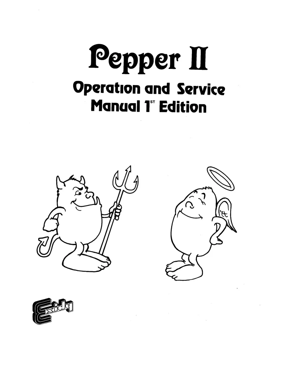 pepper ii manual|exidy|games|.webp