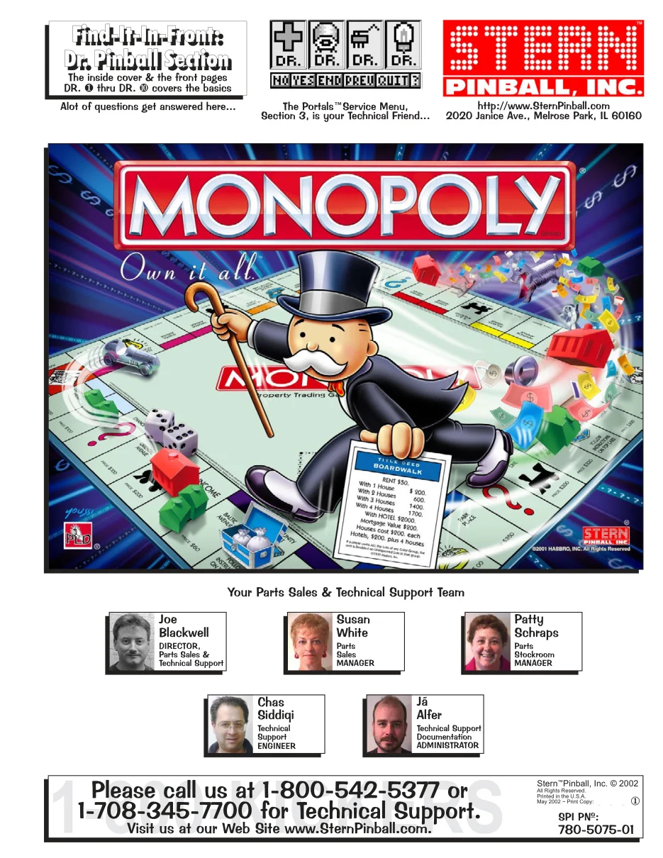 pinball monopoly manual|stern|pinball-em-adjacent|.webp