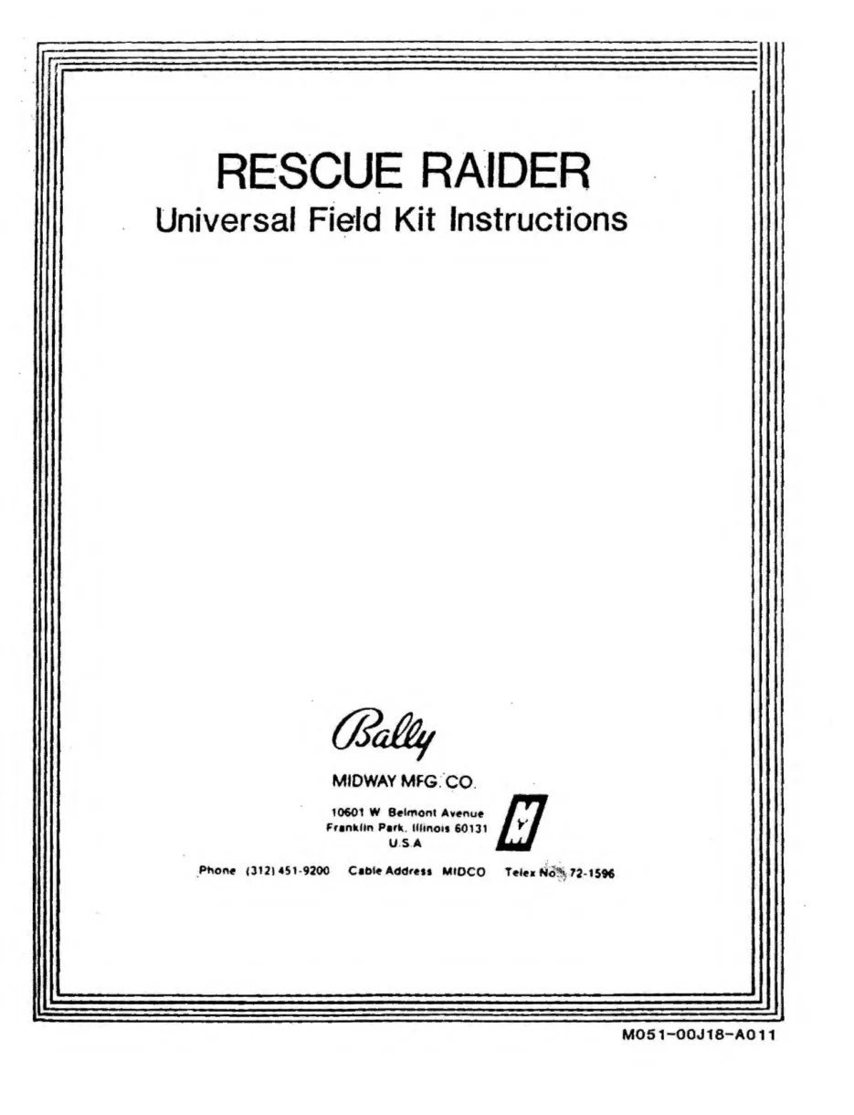 rescue raider manual|bally-midway|games|.webp