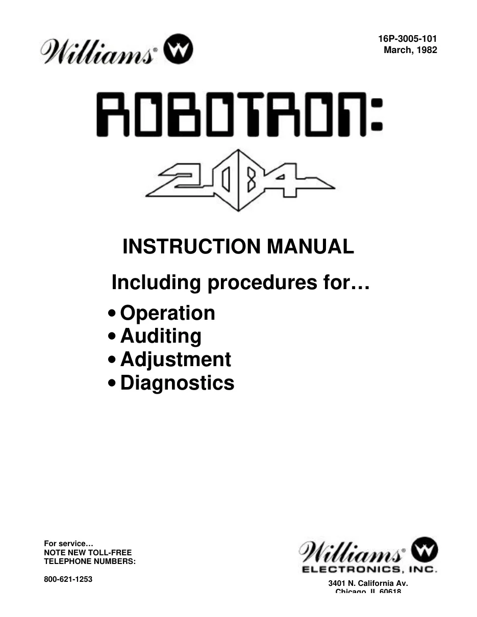 robotron 2084 manual|williams|games|.webp