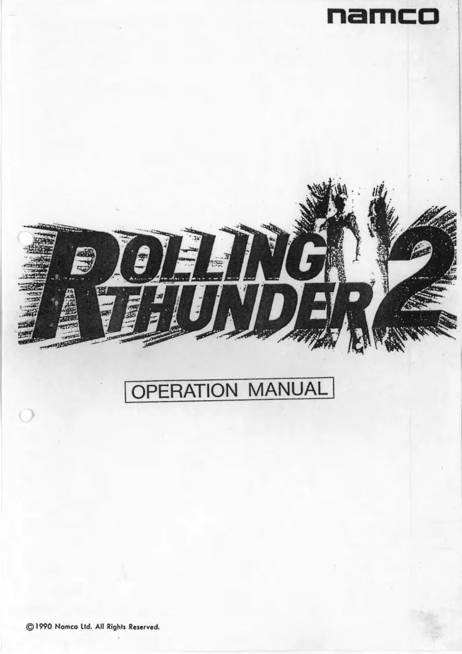 rolling thunder 2 operation manual|namco|games|.webp