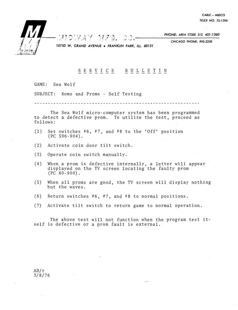 sea wolf proms roms service manual|bally-midway|games|.webp