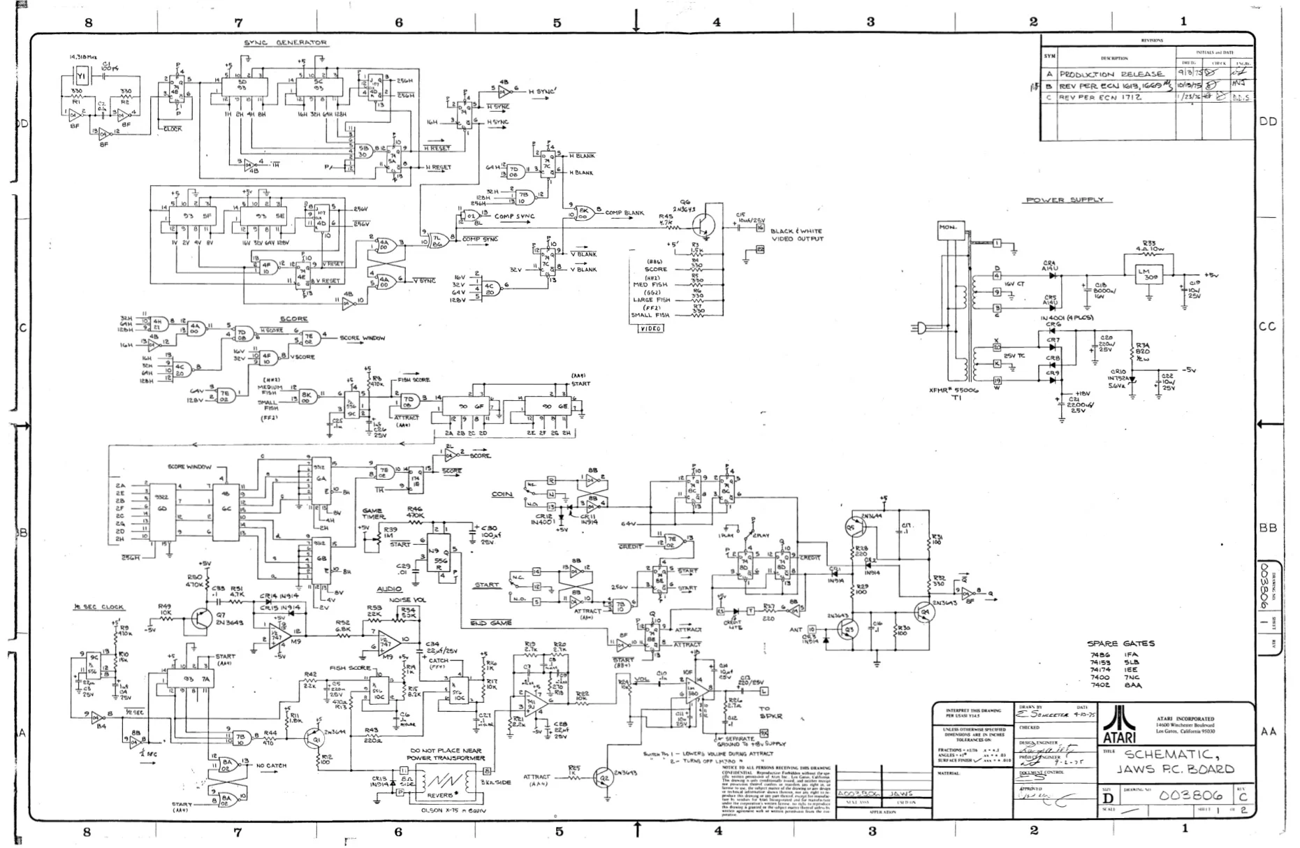 shark jaws tm-047 schematic|atari|schematics-and-wiring|.webp