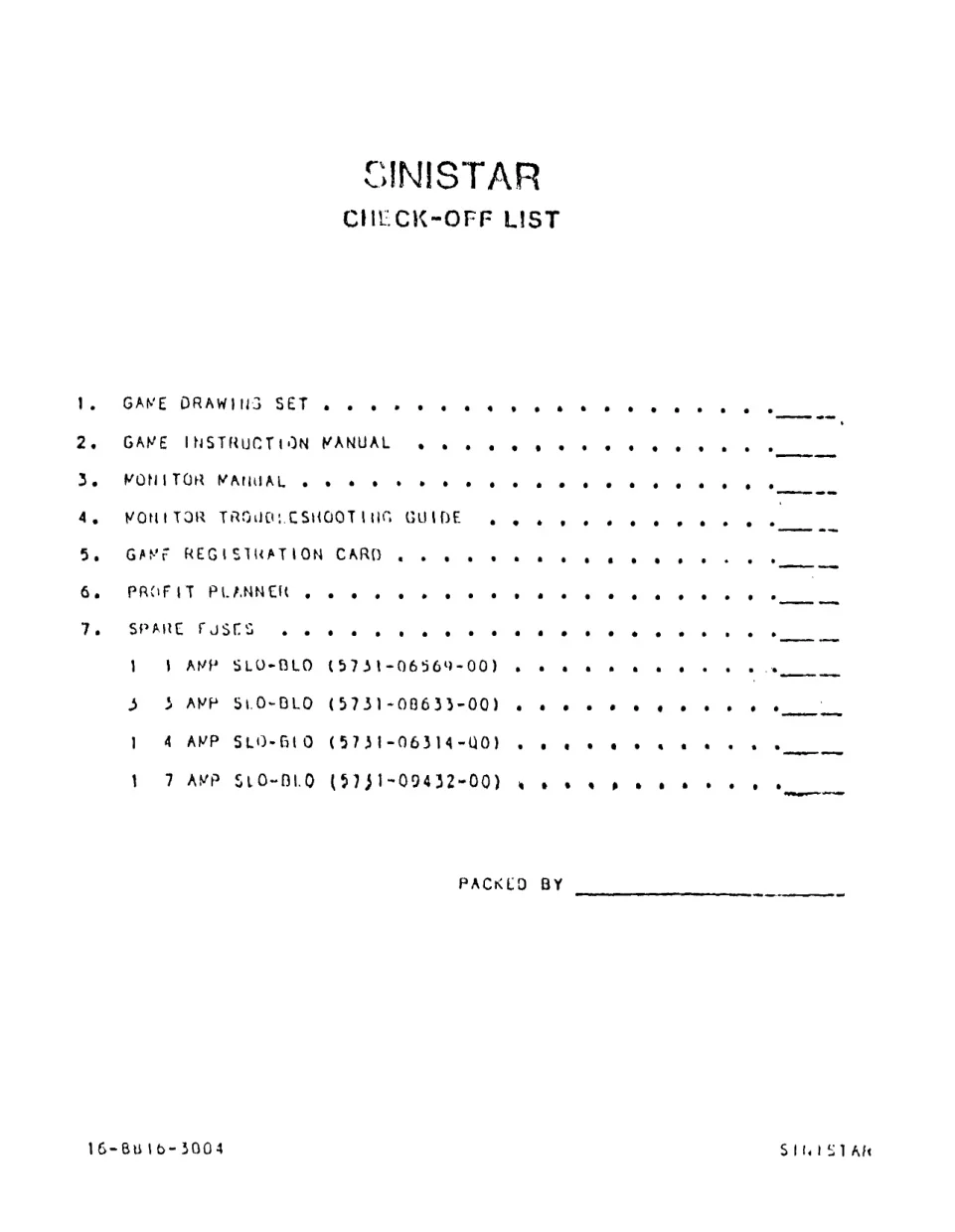 sinistar checkoff manual|williams|games|.webp