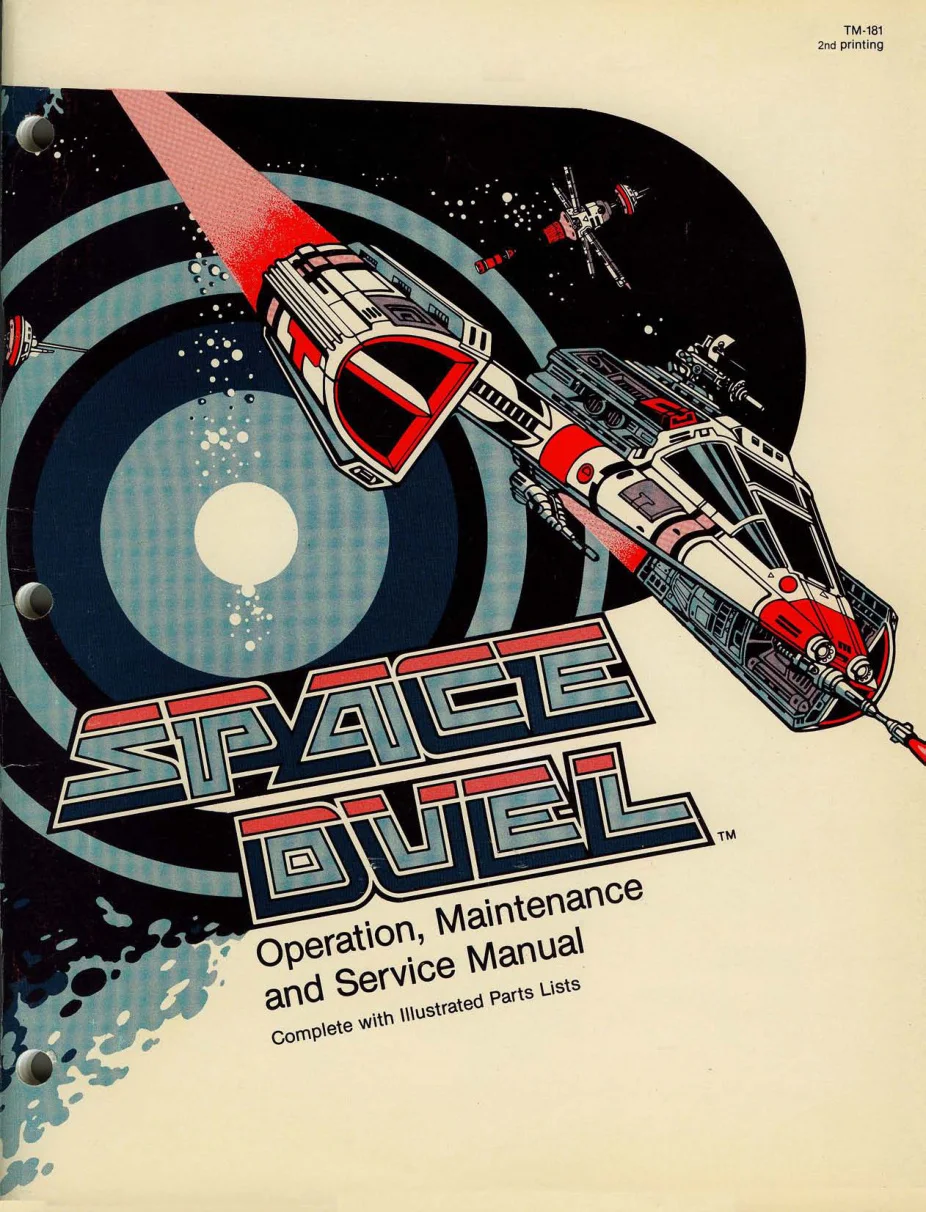 space duel tm-181 manual|atari|games|2nd printing.webp
