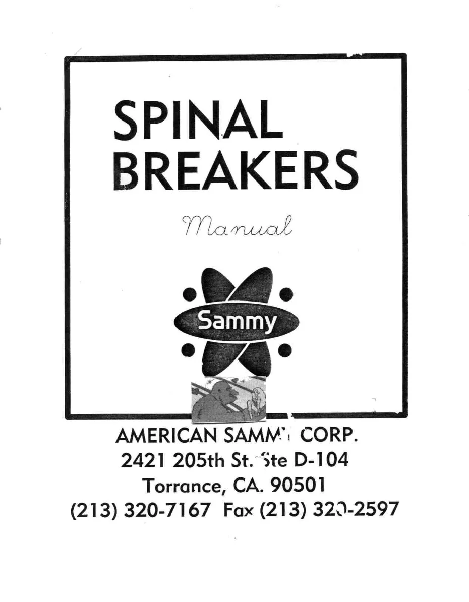 spinal breakers manual|video-system|games|.webp