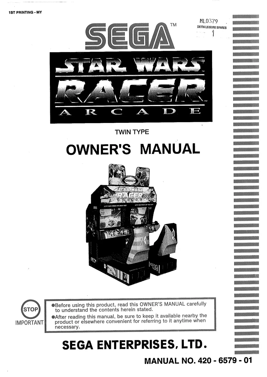 star wars racer arcade twin part 1 manual|sega|games|.webp