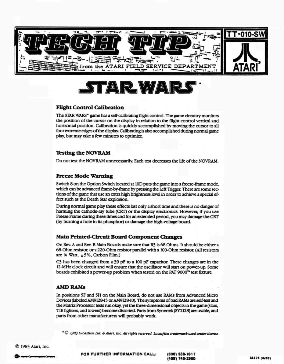 star wars tech tip tt-010-sw manual|atari|games|.webp