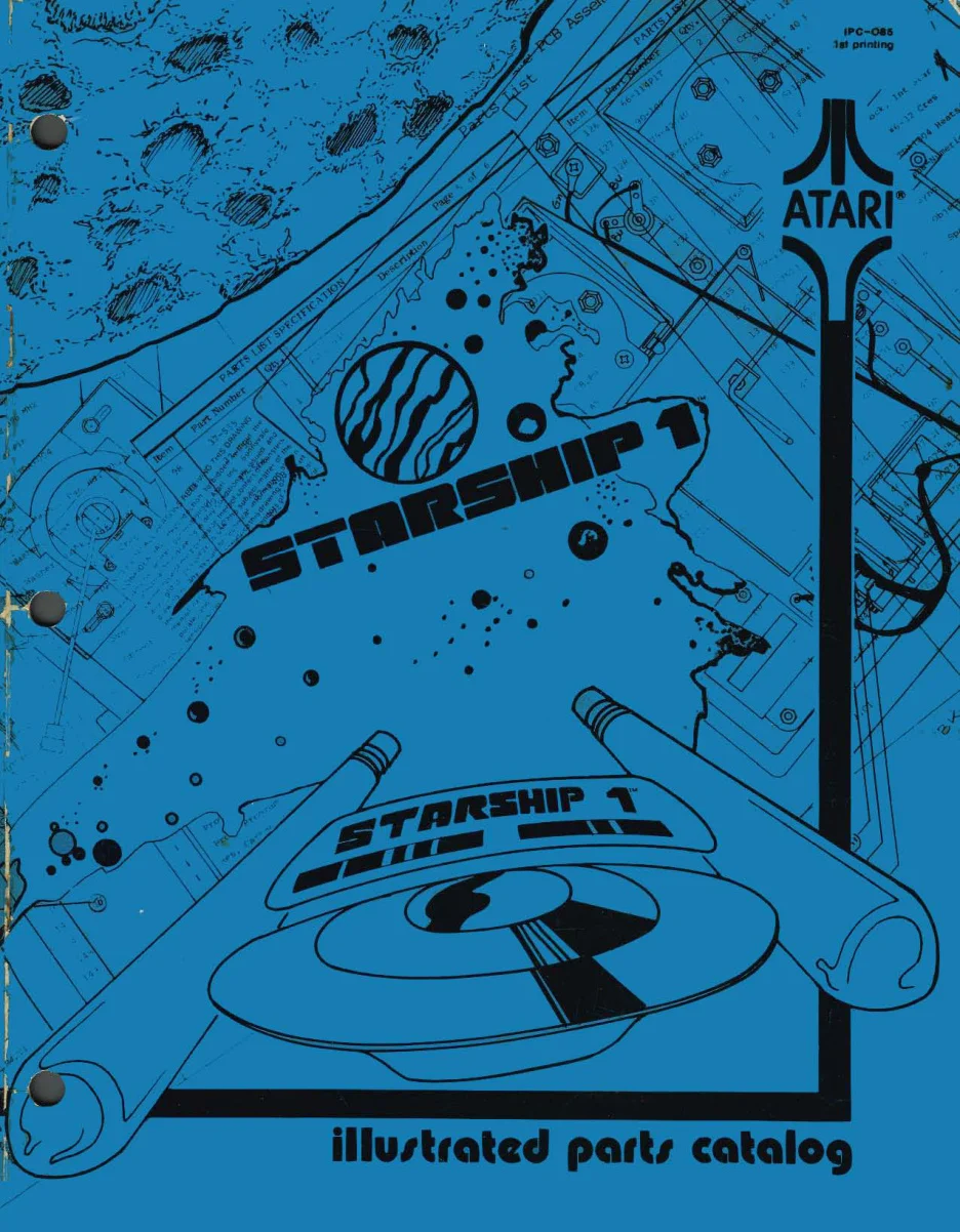 starship 1 ipc-085 manual|atari|games|1st printing.webp