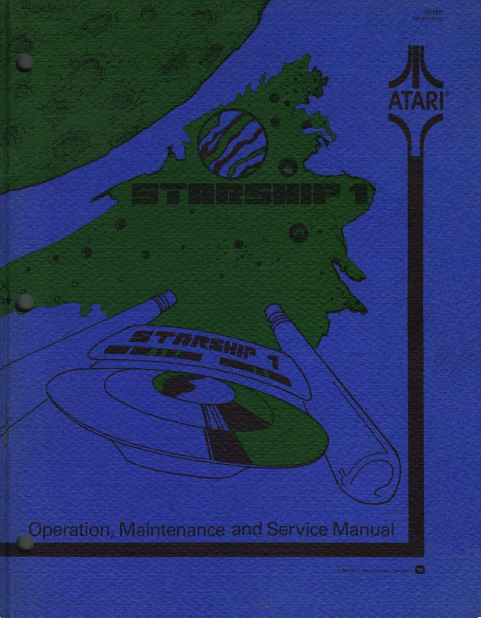 starship 1 tm-085 manual|atari|games|1st printing.webp