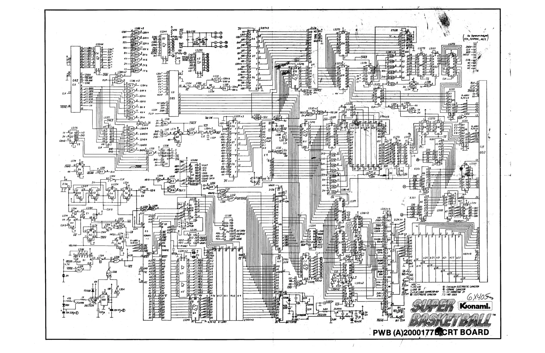 super basketball schematic|konami|schematics-and-wiring|.webp