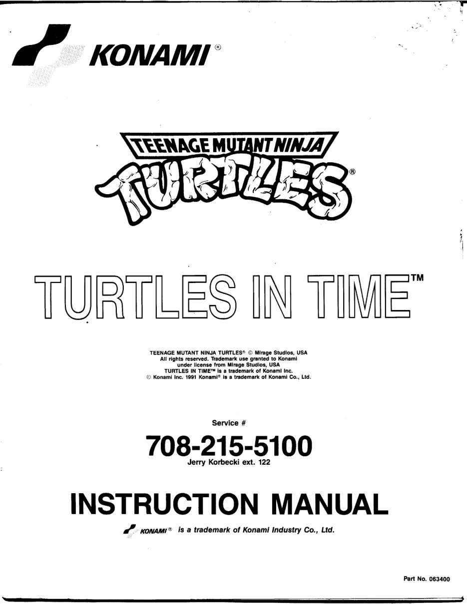 teenage mutant ninja turtles in time manual|konami|games|.webp